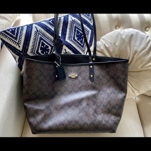 Coach Reversible City Tote in Signature Canvas